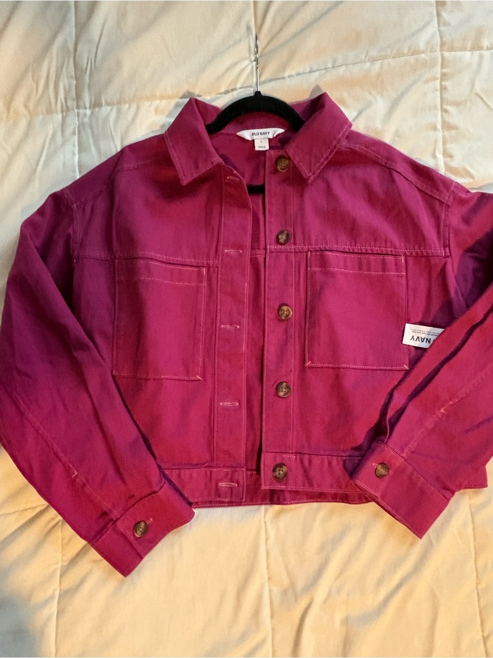 NTW Old Navy Magenta Jean Jacket